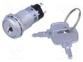 Switch: key switch; Stabl.pos: 3; Switch.method: ON-OFF-ON NKK SWITCHES SK13EAW01