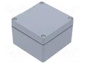 Enclosure: multipurpose; X: 120mm; Y: 122mm; Z: 80mm; GA; aluminium RITTAL RITTAL-9108210