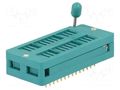 Socket: integrated circuits; ZIF; DIP28; 7.62/15.24mm; THT; 50VDC CONNFLY DS1043-280G