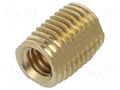 Threaded insert; brass; M4; BN 1205; for plastic BOSSARD B4/BN1205