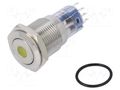 Switch: vandal resistant; DPDT; 3A/250VAC; IP67; ON-(ON); amber BULGIN MP0045/1D1AM012S