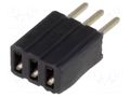 Connector: pin strips; socket; female; PIN: 3; THT; straight; 1.27mm CONNFLY DS1065-07-1X3S8BV
