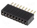 Connector: pin strips; socket; female; PIN: 9; straight; THT; 1.27mm CONNFLY DS1065-07-1X9S8BV