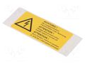 Safety sign; warning; self-adhesive folie TE Connectivity 1768020-3