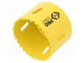 Hole saw; 60mm; aluminium,wood,metal,brass,steel,cast iron; PRO C.K CK-424019-60