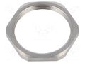 Nut; M40; stainless steel; 46mm; Thread: metric; Pitch: 1.5; GM-INOX HUMMEL HUMMEL-1161400058