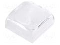 Cap; 15x15x6.1mm; black,transparent; KP; KP NKK SWITCHES AT3079JB