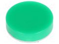 Cap; Ø19x9mm; green-white; LB Panel Seal NKK SWITCHES AT4054FJ