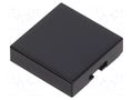 Cap; Illumin: none; 12x12x3mm; black; UB; UB NKK SWITCHES AT4073A