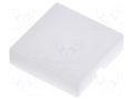 Cap; Illumin: none; 12x12x3mm; white; UB; UB NKK SWITCHES AT4073B