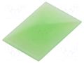 Cap; 15.35x10.35x0.5mm; green; UB; UB NKK SWITCHES AT4118F