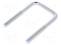 U-bolt; C; 1.25; steel; zinc; Thread len: 41mm; Int.width: 43mm DROMET D-CBTC..8..43..81