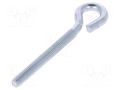 Hook; ring; steel; zinc; 80mm DROMET D-HO.6.80