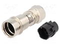 Connector: circular; plug; male; PIN: 8; w/o contacts; for cable BULGIN PXM6011/08P/CR0709