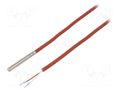 Sensor: temperature; Pt1000; 1kΩ; cl.B; Body dim: Ø6x50mm; IP65 TEWA TEMPERATURE SENSORS TT4MPT1000BT200
