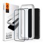 Spigen ALM Glass FC Tempered Glass for iPhone 12 / iPhone 12 Pro - Black 2 pcs., Spigen 8809710757127 8809710757127