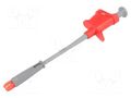 Clip-on probe; crocodile; 6A; 1kVDC; red; Plating: nickel plated SCHÜTZINGER SKPS6925NI-RT