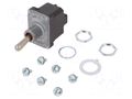 Switch: toggle; Pos: 2; DPDT; (ON)-ON; 6A/230VAC; 18A/28VDC; NT; IP67 HONEYWELL 2NT1-8