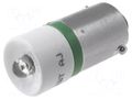 LED lamp; green; BA9S; 230VAC CML INNOVATIVE TECHNOLOGIES 18606231