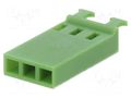 Connector: pin strips; plug; female; PIN: 3; AMPMODU MOD IV; 2.54mm TE Connectivity 925369-3