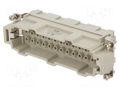 Connector: HDC; male; HE; PIN: 24; 16A; 500V; 24+PE; size 8; crimped TE Connectivity T2040244101-000