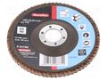 Flap grinding wheels; Ø: 125mm; Øhole: 22.23mm; Granularity: 60 METABO MTB.623196