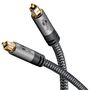 Cable optical TOSLINK - TOSLINK 5m braided grey GOOBAY 65307 4040849653070