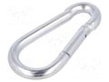 Carabiner; steel; for rope; L: 100mm; zinc; 10mm DROMET D-KSO10100