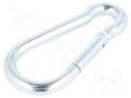 Carabiner; steel; for rope; L: 120mm; zinc; 11mm DROMET D-KSO11120