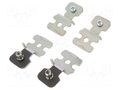 Set of clips; steel; for enclosures; Plating: zinc; 4pcs. SCHNEIDER ELECTRIC NSYAEFPFSC