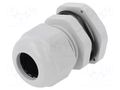 Cable gland; PG16; IP68; polyamide; grey PAWBOL PW-D.3074