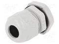 Cable gland; PG11; IP68; polyamide; grey PAWBOL PW-D.3072