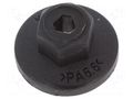 Nut; 10pcs; BMW,Mercedes,Mini,Opel,VW; black; with flange ROMIX RX-41278Z