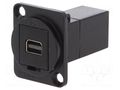 Coupler; mini DisplayPort socket,both sides; FT; 19x24mm; metal CLIFF CP30202MB