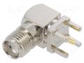 Connector: SMA; socket; female; angled 90°; 50Ω; THT; on PCBs; PTFE LINX TECHNOLOGIES CONSMA002
