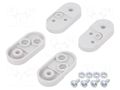 Set of clips; ABS; Kit: nut M4 x4,holder x4,screw M4 x4 KRADEX ZWM20-ABS