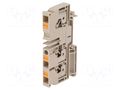 Splice terminal: rail; 41A; spring clamp; beige; wemid; 6mm2; TS35 WEIDMÜLLER A3C6