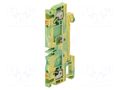 Splice terminal: rail; spring clamp; yellow-green; wemid; 2.5mm2 WEIDMÜLLER A2C2.5PE/DT/FS