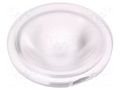 LED lens; round; plexiglass PMMA; transparent; 13÷20°; H: 16.4mm LEDIL C10684