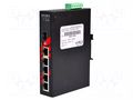 Switch Ethernet; unmanaged; Number of ports: 6; 12÷48VDC; RJ45 ANTAIRA LNX-0601G-SFP