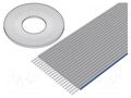 Wire: ribbon; 1.27mm; stranded; Cu; unshielded; PO; light grey 3M HF365-100-50