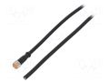 Cable: for sensors/automation; M8; PIN: 4; straight; 2m; plug; 60VDC LUTRONIC 080004002-2M
