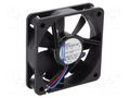 Fan: DC; axial; 12VDC; 60x60x15mm; 29m3/h; 27dBA; slide; 3900rpm EBM-PAPST 612F