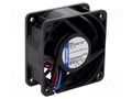 Fan: DC; axial; 24VDC; 60x60x25mm; 40m3/h; 35dBA; ball; 6100rpm EBM-PAPST 624N