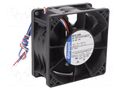 Fan: DC; axial; 48VDC; 80x80x38mm; 220m3/h; 71dBA; ball EBM-PAPST 8218J/2H4
