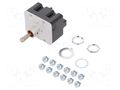 Switch: toggle; Pos: 3; 4PDT; ON-OFF-ON; 15A/125VAC; Leads: screw; TL HONEYWELL 4TL1-1