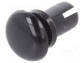 Rivet; polyamide; L.rivet: 7.5mm; Panel cutout diam: 5.1mm; black DREMEC DR8G4025.0X5.5B