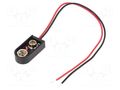 6F22 connector; 6F22,6LR61; Type: longitudinal (high profile) KEYSTONE KEYS84-6