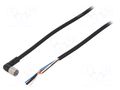Cable: for sensors/automation; M8; PIN: 4; angled; Len: 5m; plug OMRON XS3FM8PUR4A5M
