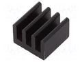 Heatsink: extruded; grilled; black; L: 11.8mm; W: 11.8mm; H: 8mm FISCHER ELEKTRONIK ICKPLCC28